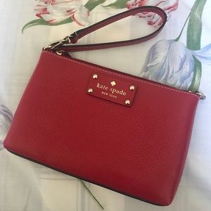 Red KATE SPADE Wristlet ♠️
